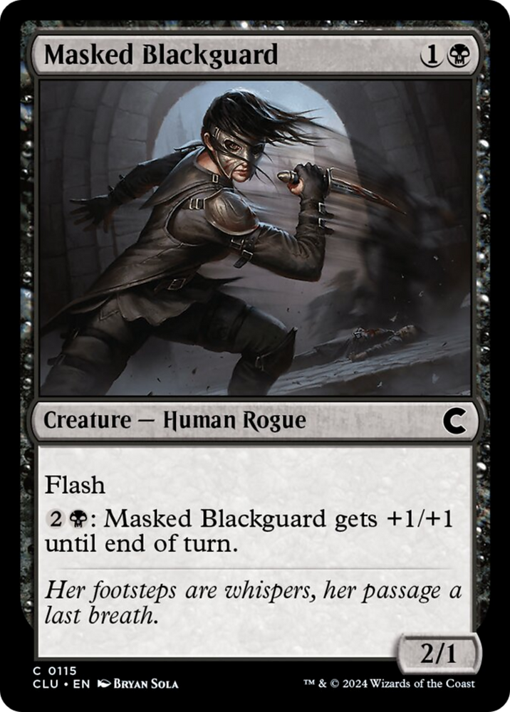 Masked Blackguard [Ravnica: Clue Edition] Magic: The Gathering