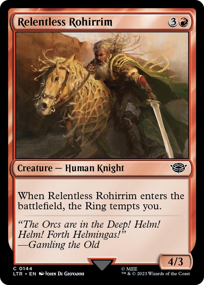 Relentless Rohirrim [The Lord of the Rings: Tales of Middle-Earth] Magic: The Gathering