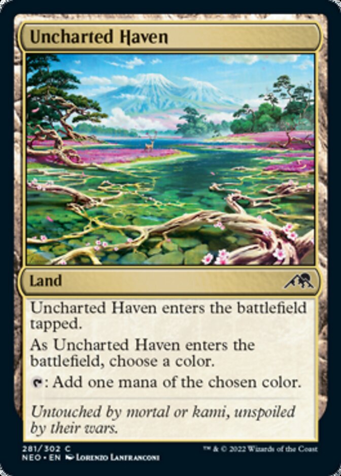 Uncharted Haven [Kamigawa: Neon Dynasty] Magic: The Gathering