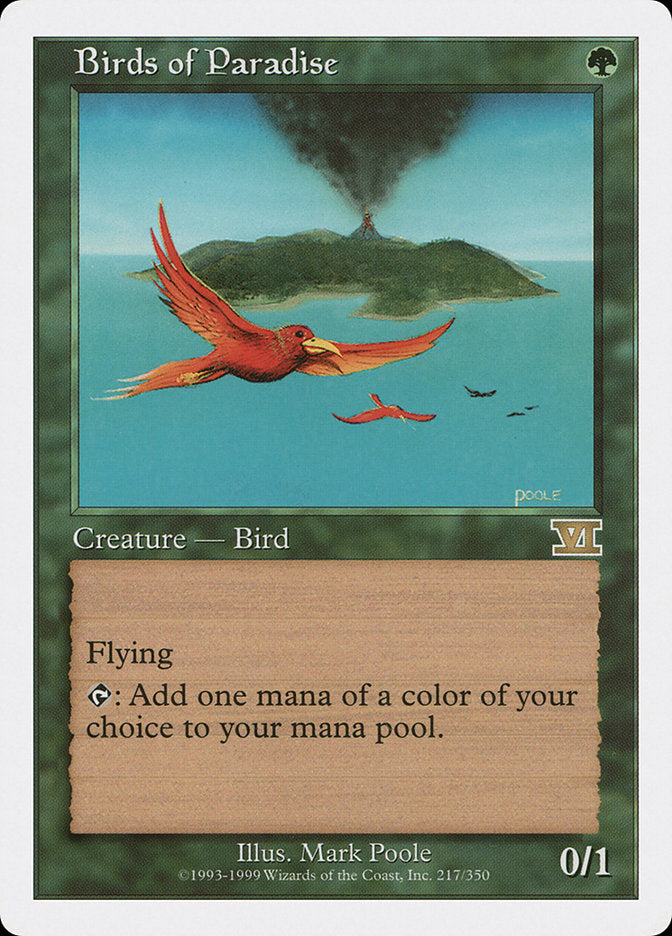 Birds of Paradise [Classic Sixth Edition] Magic: The Gathering