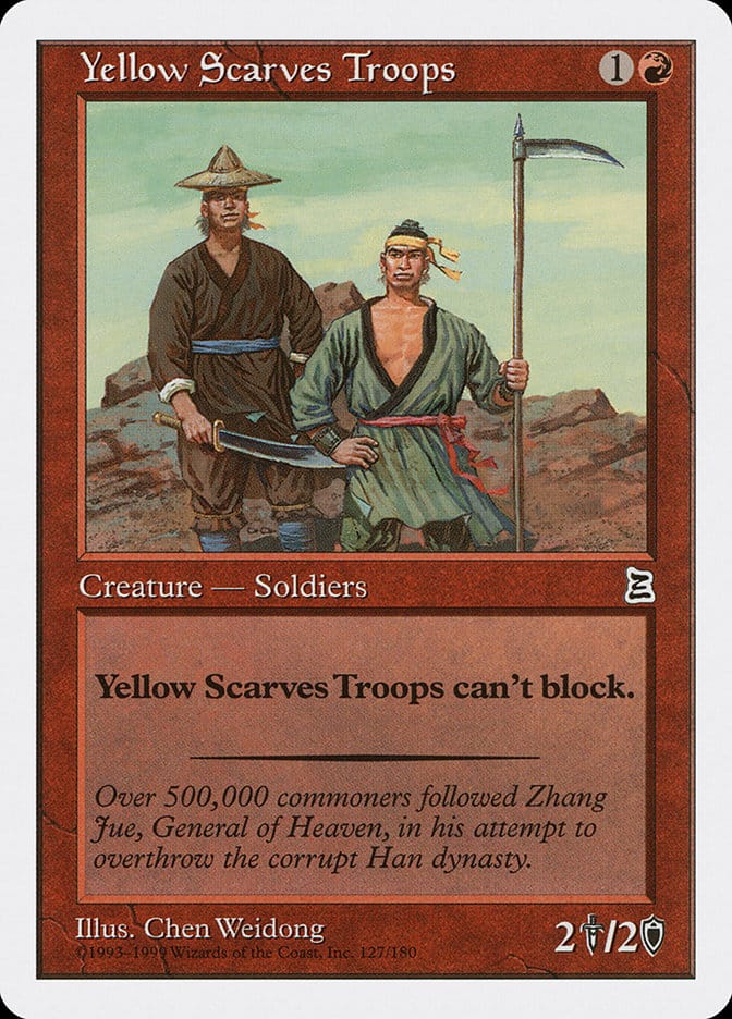 Yellow Scarves Troops [Portal Three Kingdoms] Magic: The Gathering