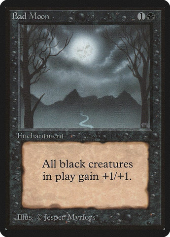 Bad Moon [Beta Edition] Magic: The Gathering