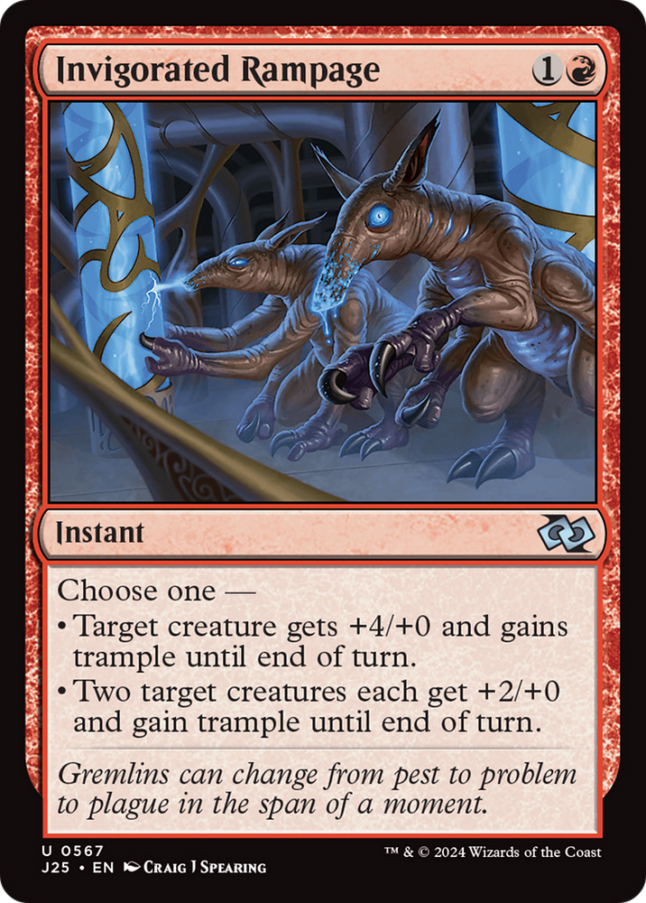 Invigorated Rampage [Foundations Jumpstart] Magic: The Gathering