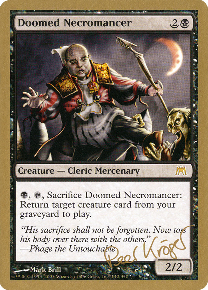 Doomed Necromancer (Peer Kroger) [World Championship Decks 2003] Magic: The Gathering
