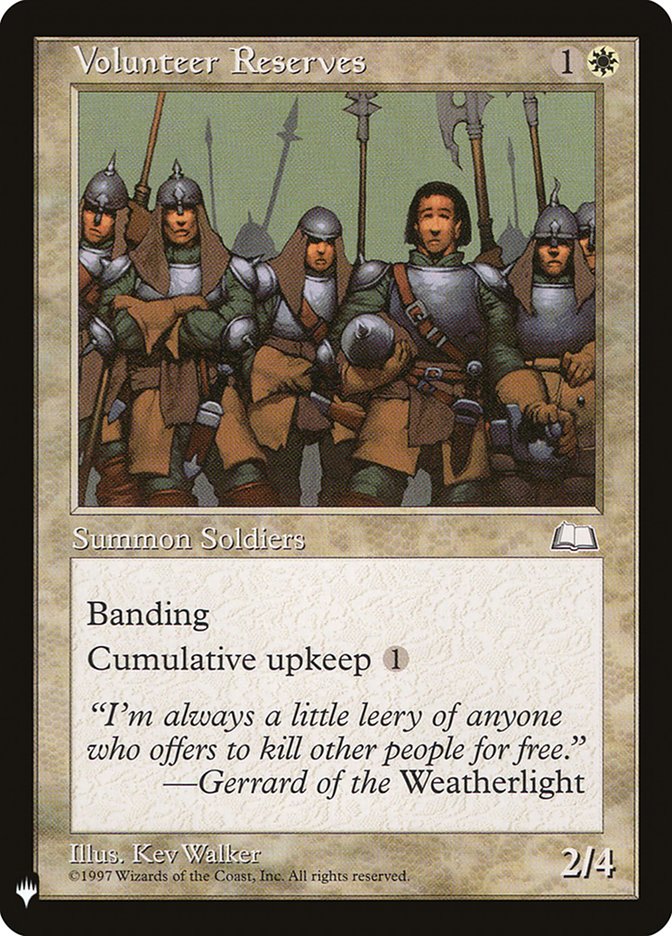 Volunteer Reserves [Mystery Booster] Magic: The Gathering