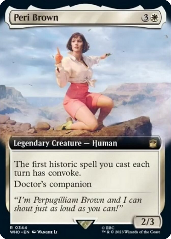 Peri Brown (Extended Art) [Doctor Who] Magic: The Gathering