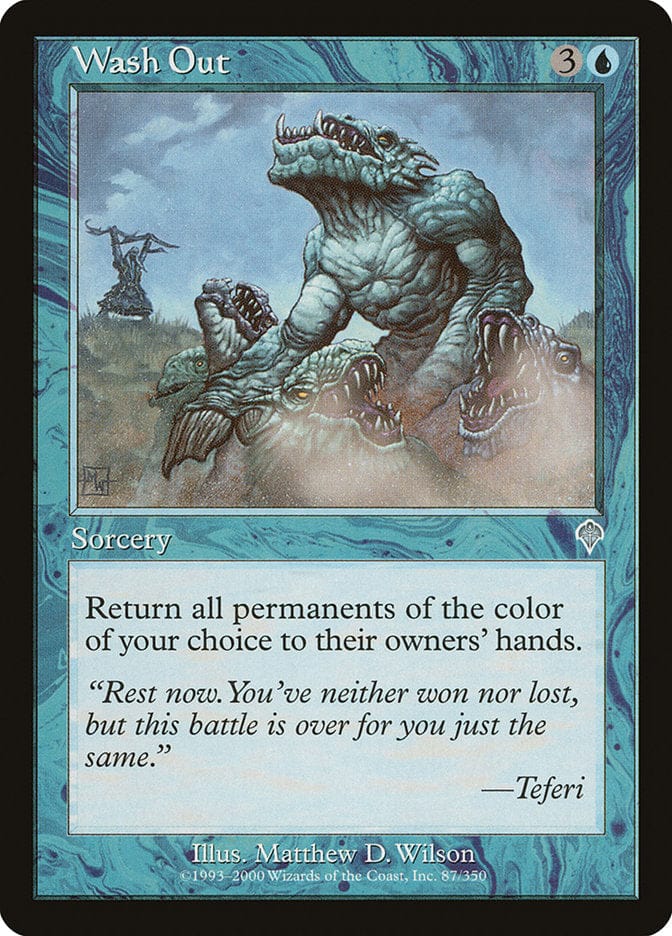 Wash Out [Invasion] Magic: The Gathering