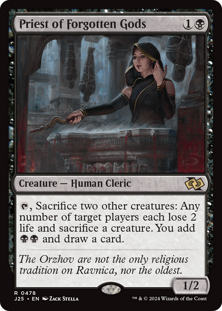 Priest of Forgotten Gods [Foundations Jumpstart] Magic: The Gathering