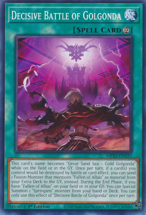 Decisive Battle of Golgonda [MP23-EN197] Common - Yugioh Cards For Your TCG Needs!