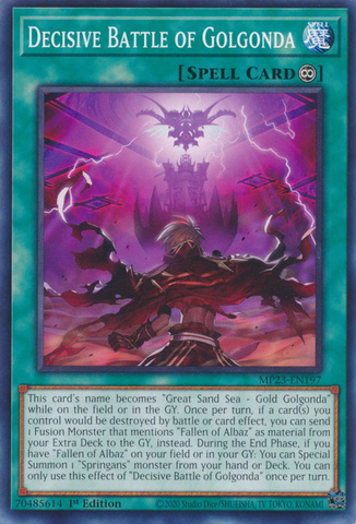 Decisive Battle of Golgonda [MP23-EN197] Common - Yugioh Cards For Your TCG Needs!