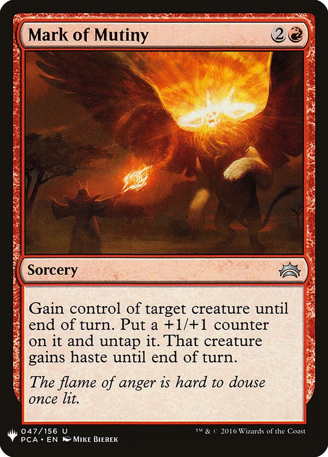 Mark of Mutiny [Mystery Booster] Magic: The Gathering