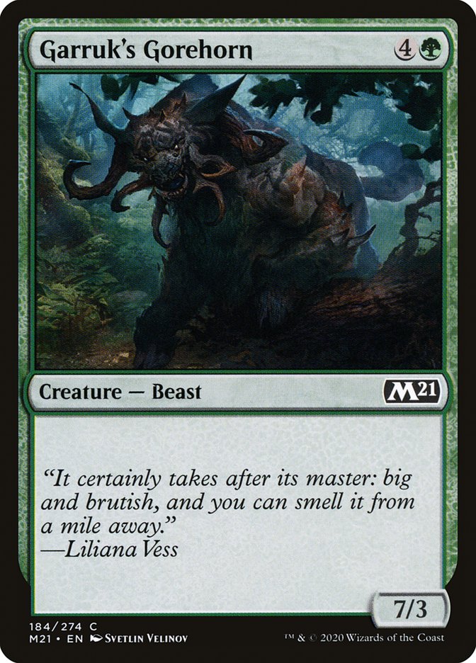 Garruk's Gorehorn [Core Set 2021] Magic: The Gathering