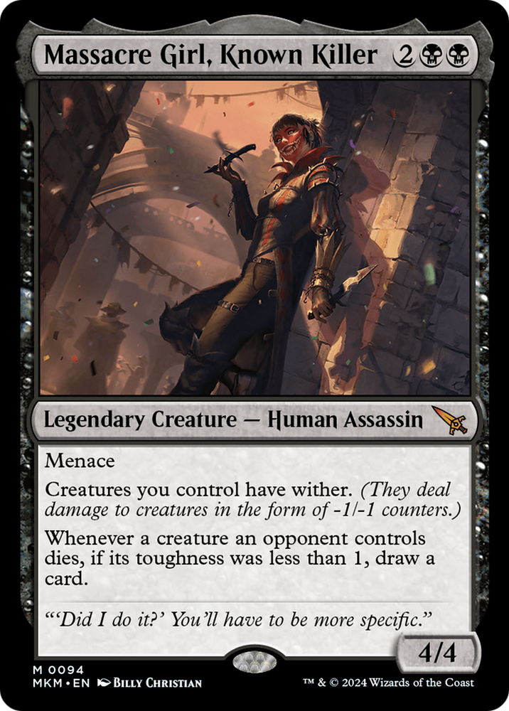 Massacre Girl, Known Killer [Murders at Karlov Manor] Magic: The Gathering