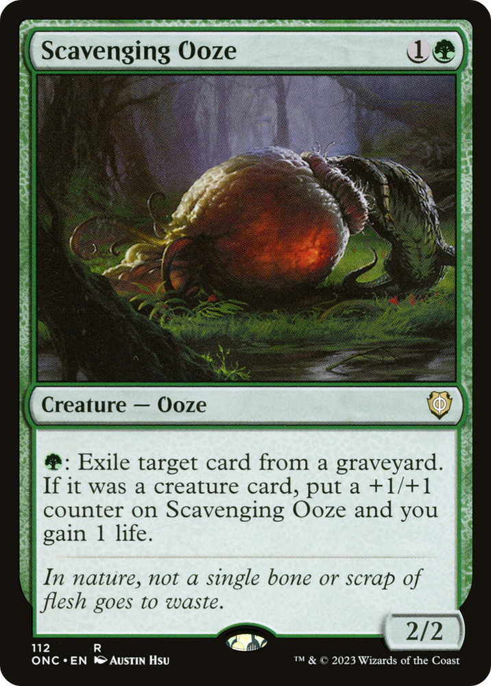 Scavenging Ooze [Phyrexia: All Will Be One Commander] Magic: The Gathering