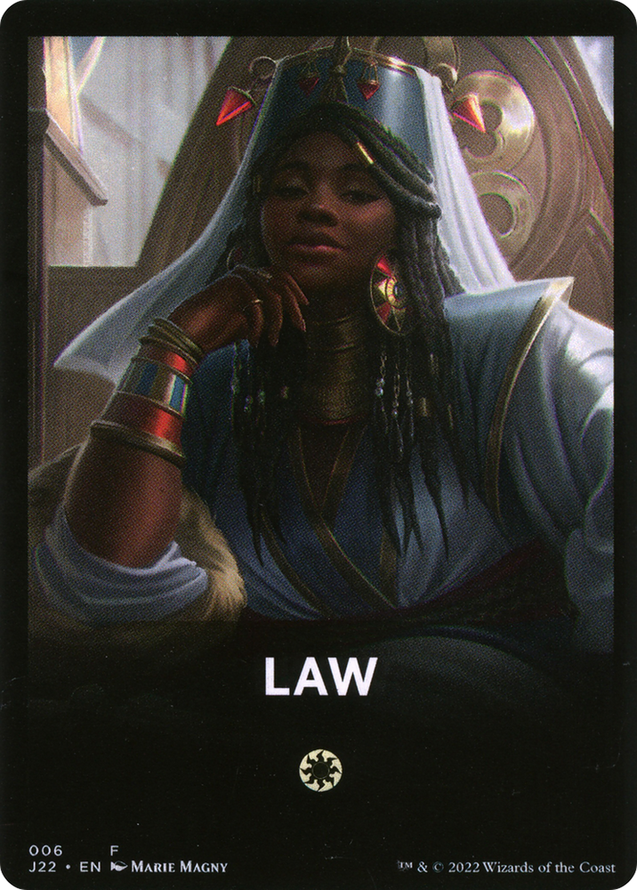 Law Theme Card [Jumpstart 2022 Front Cards] Magic: The Gathering