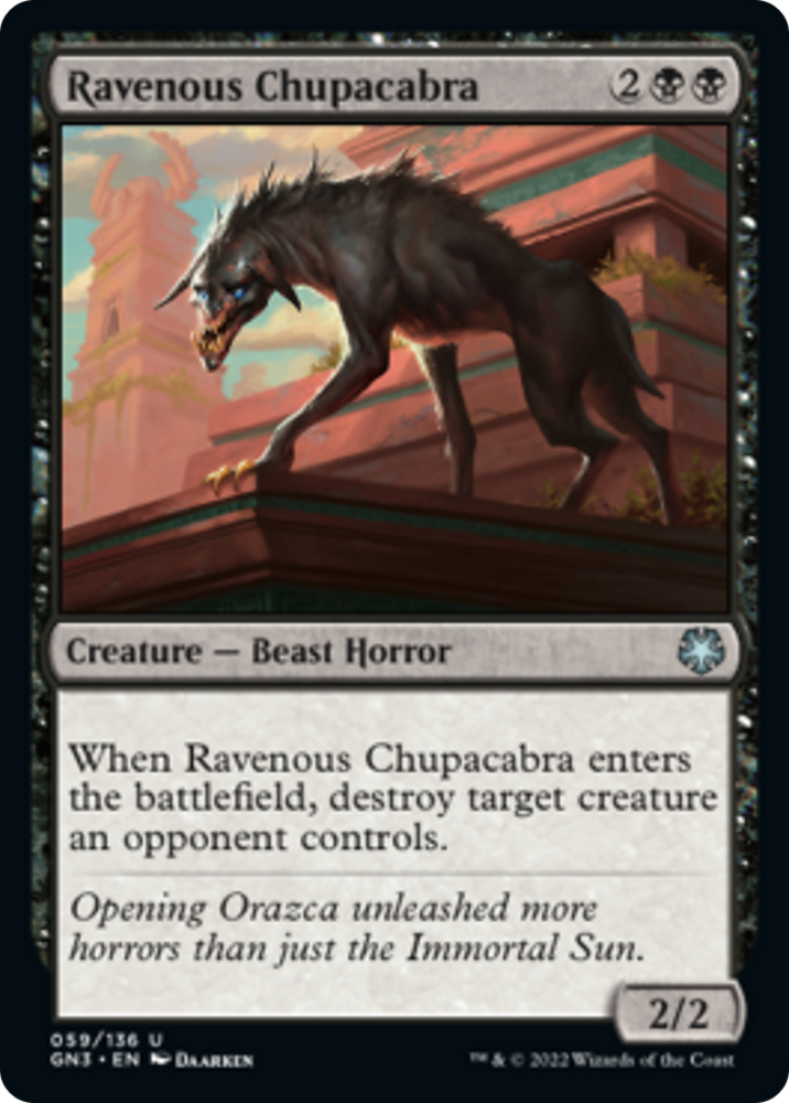 Ravenous Chupacabra [Game Night: Free-for-All] Magic: The Gathering