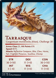 Tarrasque Art Card [Dungeons & Dragons: Adventures in the Forgotten Realms Art Series] Magic: The Gathering