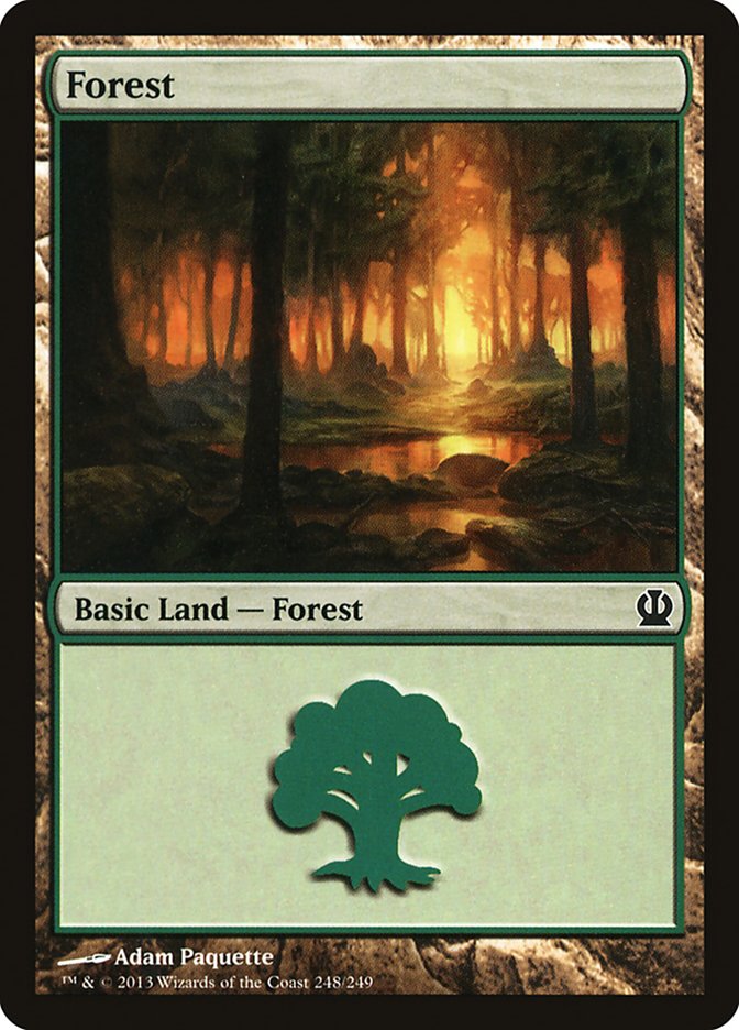 Forest (248) [Theros] Magic: The Gathering