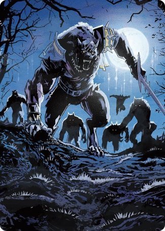 Tovolar, the Midnight Scourge 2 Art Card [Innistrad: Midnight Hunt Art Series] Magic: The Gathering