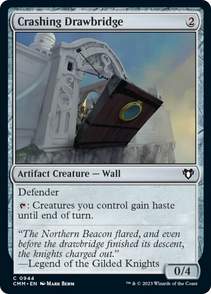 Crashing Drawbridge [Commander Masters] Magic: The Gathering
