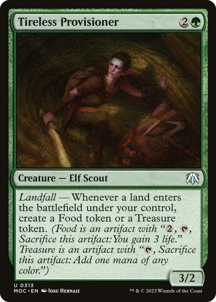 Tireless Provisioner [March of the Machine Commander] Magic: The Gathering