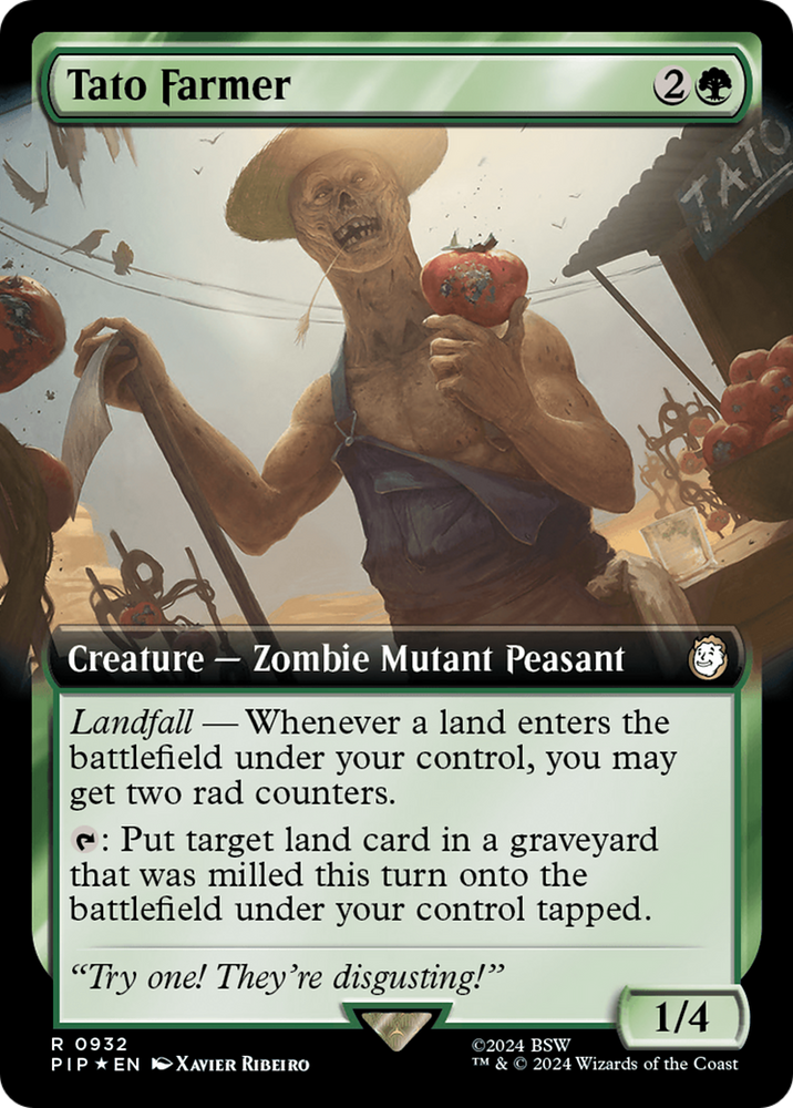 Tato Farmer (Extended Art) (Surge Foil) [Fallout] Magic: The Gathering
