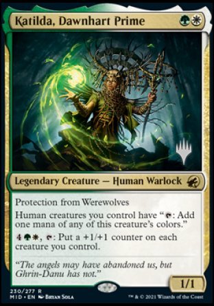 Katilda, Dawnhart Prime (Promo Pack) [Innistrad: Midnight Hunt Promos] Magic: The Gathering