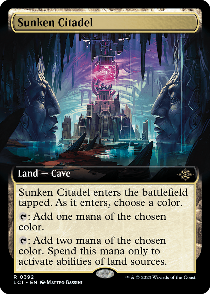 Sunken Citadel (Extended Art) [The Lost Caverns of Ixalan] Magic: The Gathering
