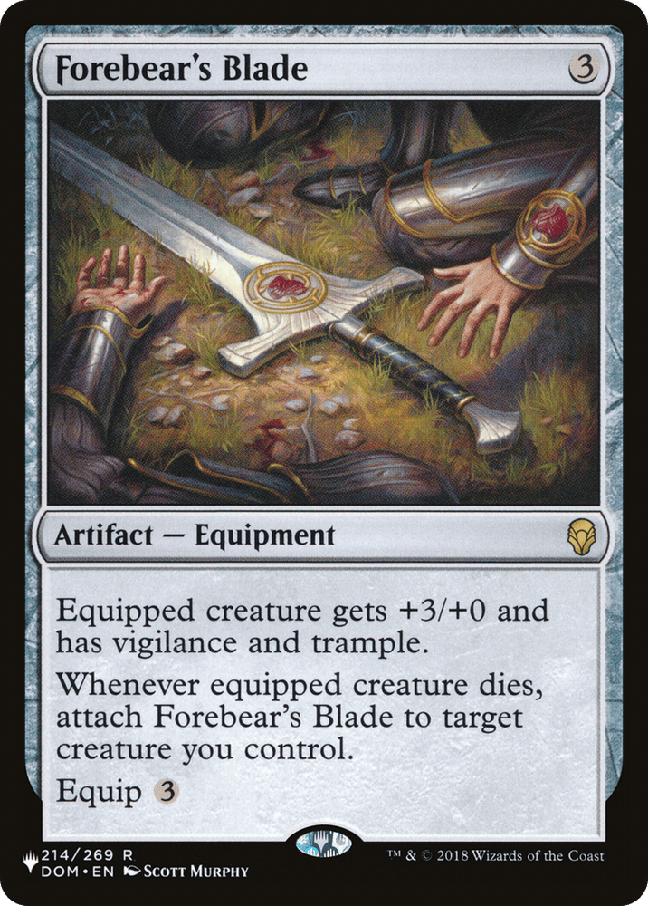 Forebear's Blade [The List] Magic: The Gathering