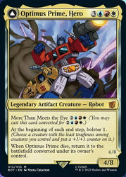 Optimus Prime, Hero // Optimus Prime, Autobot Leader [Transformers] Magic: The Gathering