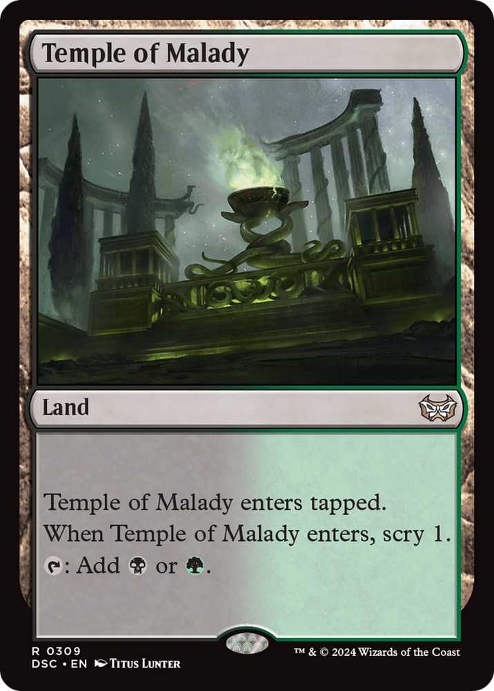 Temple of Malady [Duskmourn: House of Horror Commander] Magic: The Gathering
