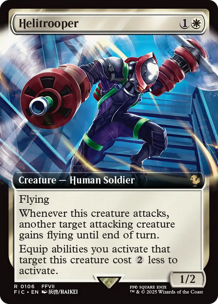 Helitrooper (Extended Art) [FINAL FANTASY Commander] Magic: The Gathering