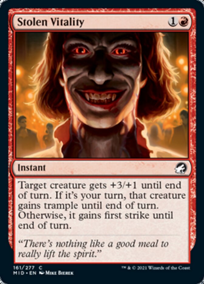 Stolen Vitality [Innistrad: Midnight Hunt] Magic: The Gathering