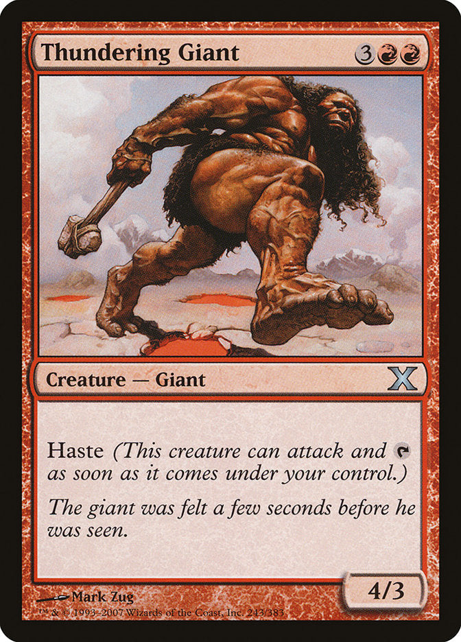 Thundering Giant [Tenth Edition] Magic: The Gathering