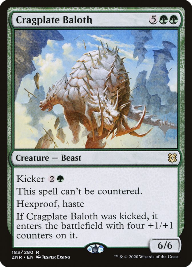 Cragplate Baloth (Promo Pack) [Zendikar Rising Promos] Magic: The Gathering