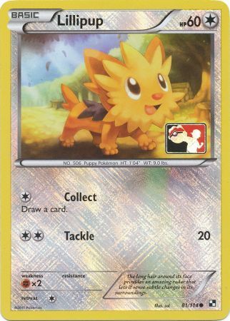 Lillipup (81/114) (League Promo) [Black & White: Base Set] Pokémon