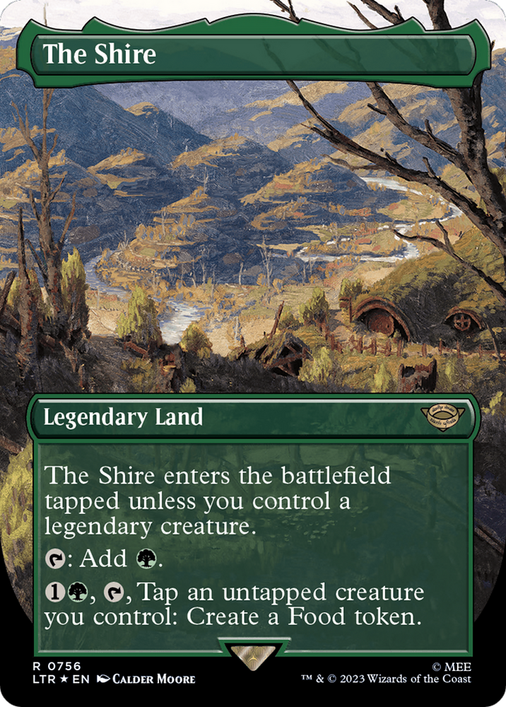 The Shire (Borderless) (Surge Foil) [The Lord of the Rings: Tales of Middle-Earth] Magic: The Gathering