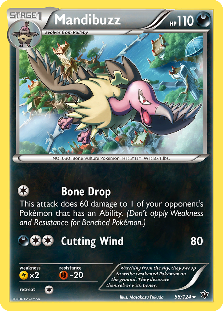 Mandibuzz (58/124) [XY: Fates Collide] Pokémon