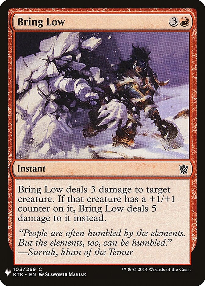 Bring Low [Mystery Booster] Magic: The Gathering