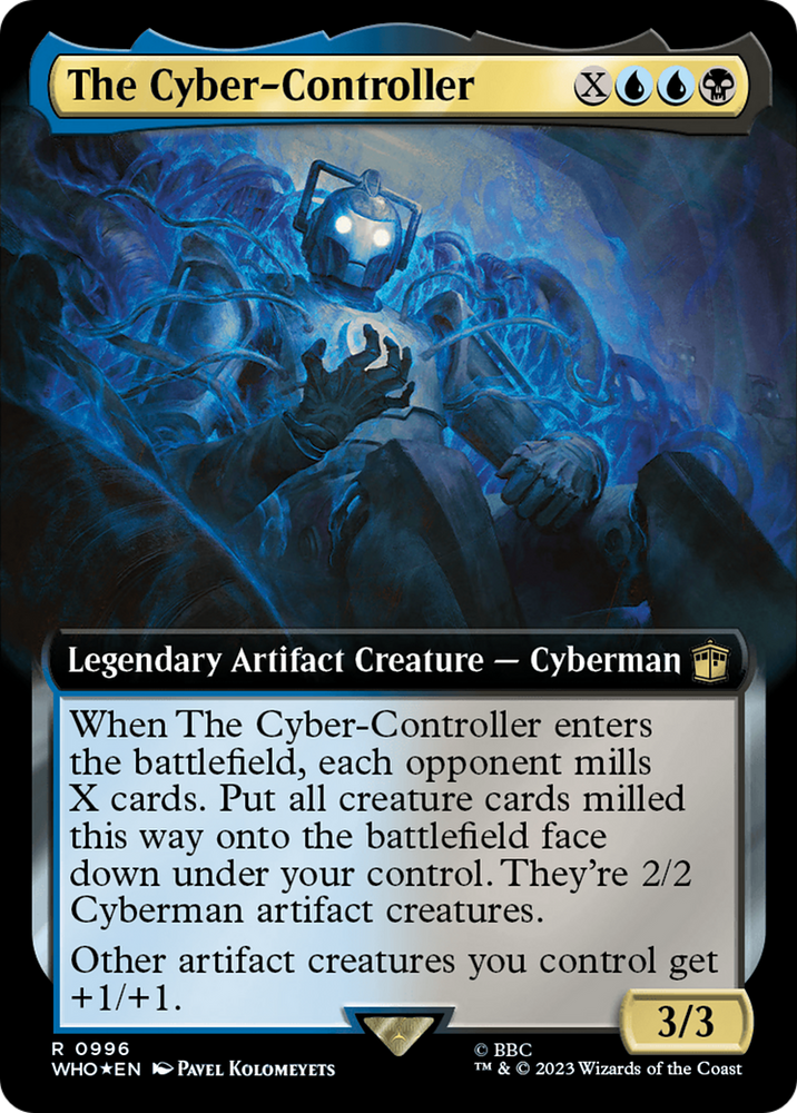 The Cyber-Controller (Extended Art) (Surge Foil) [Doctor Who] Magic: The Gathering