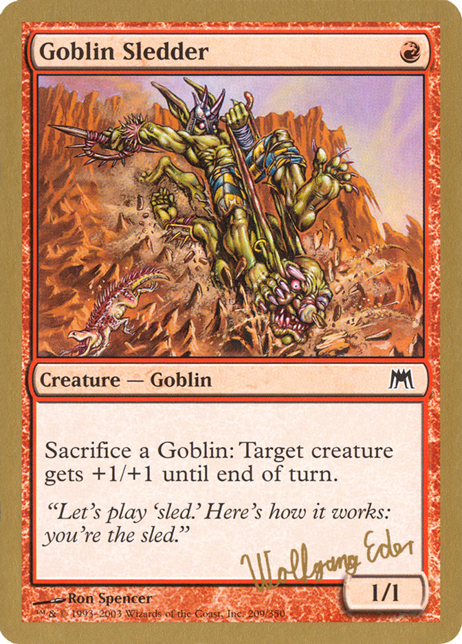 Goblin Sledder (Wolfgang Eder) [World Championship Decks 2003] Magic: The Gathering