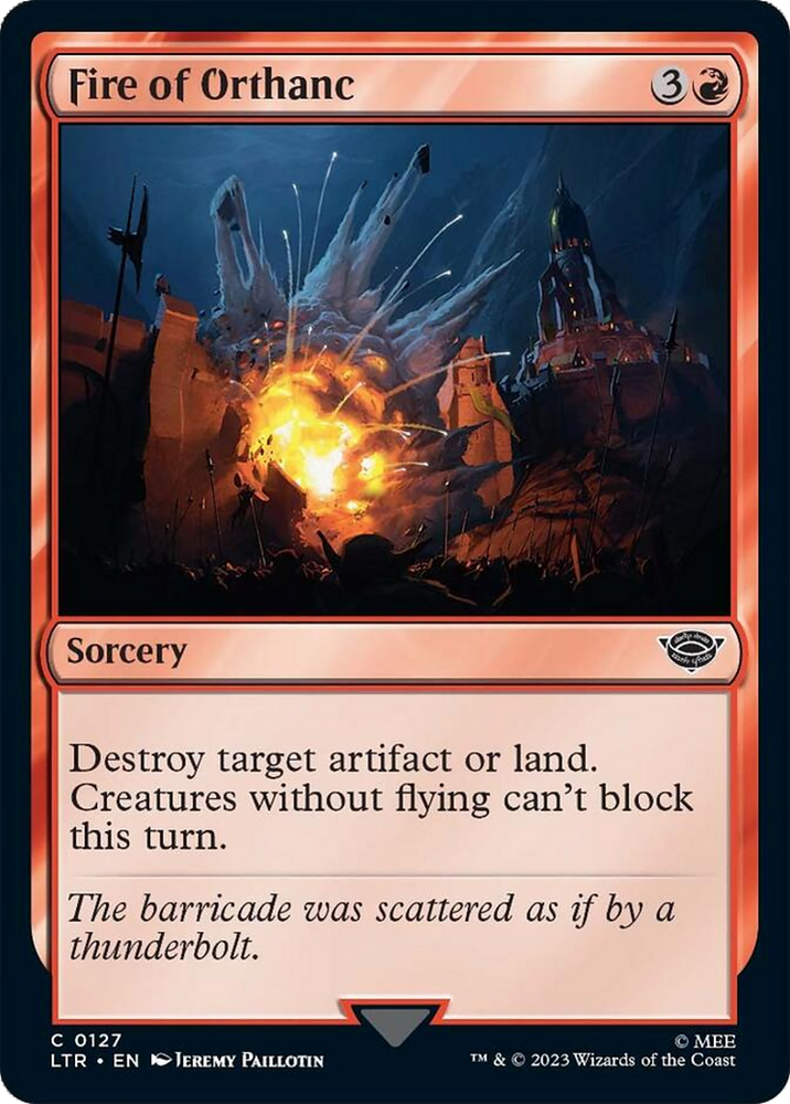 Fire of Orthanc [The Lord of the Rings: Tales of Middle-Earth] Magic: The Gathering