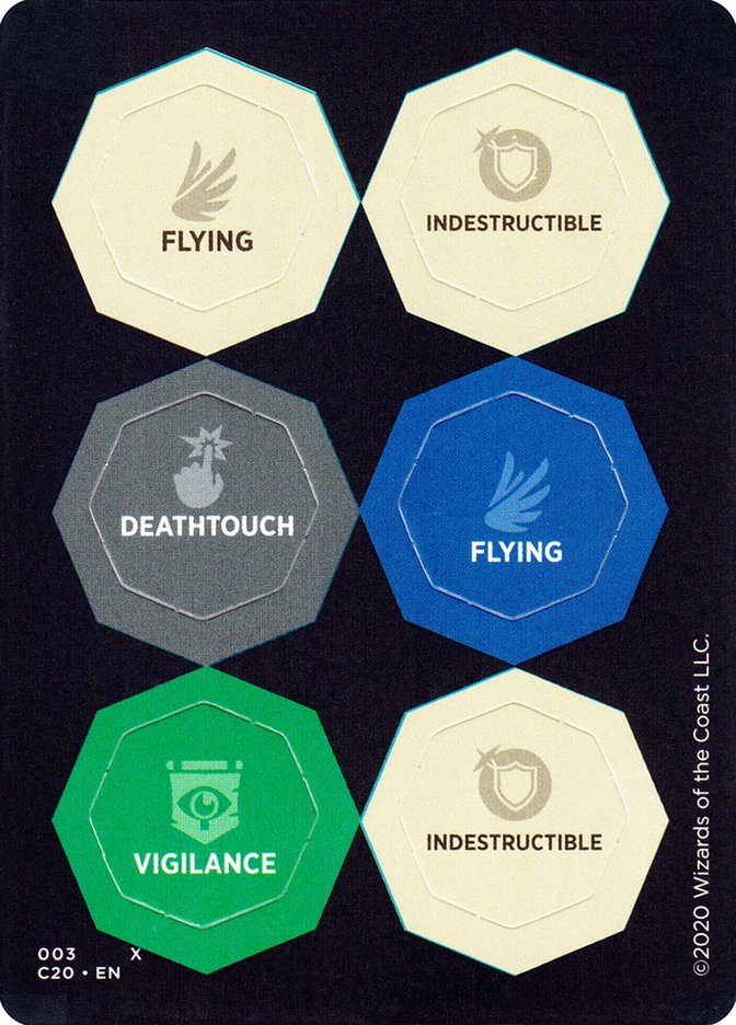 Punch Card Token (003 // 004) - Thick Stock [Commander 2020 Tokens] Magic: The Gathering