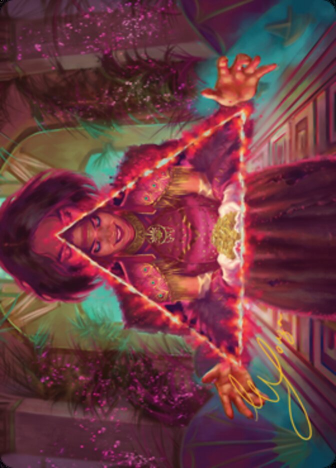 Seize the Spotlight Art Card (Gold-Stamped Signature) [Streets of New Capenna Art Series] Magic: The Gathering