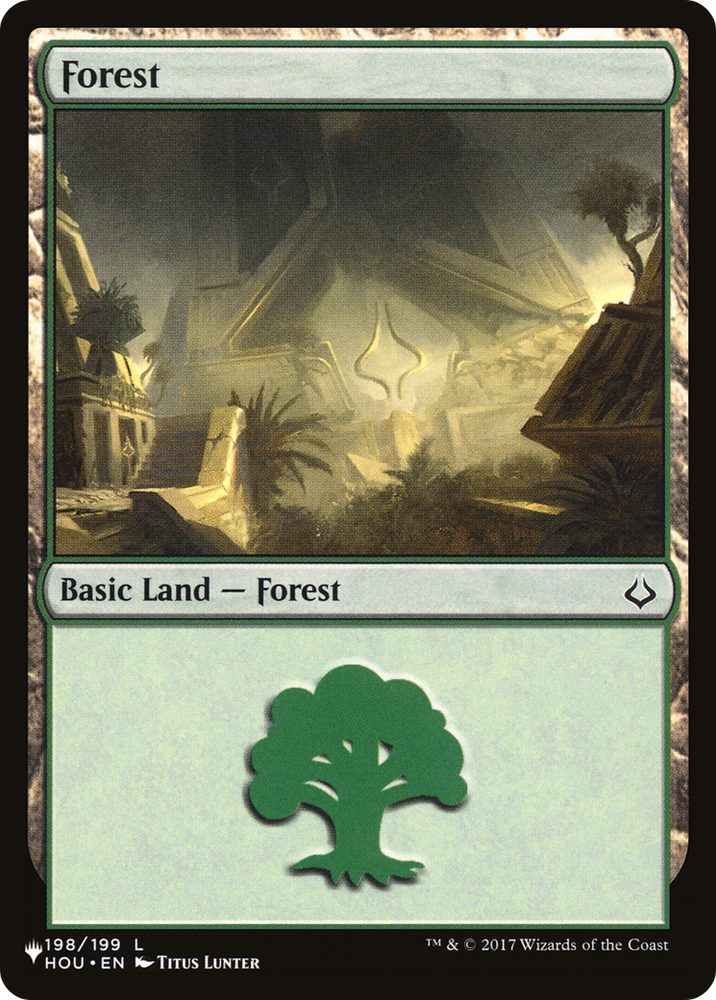 Forest (198) [Secret Lair: From Cute to Brute] Magic: The Gathering
