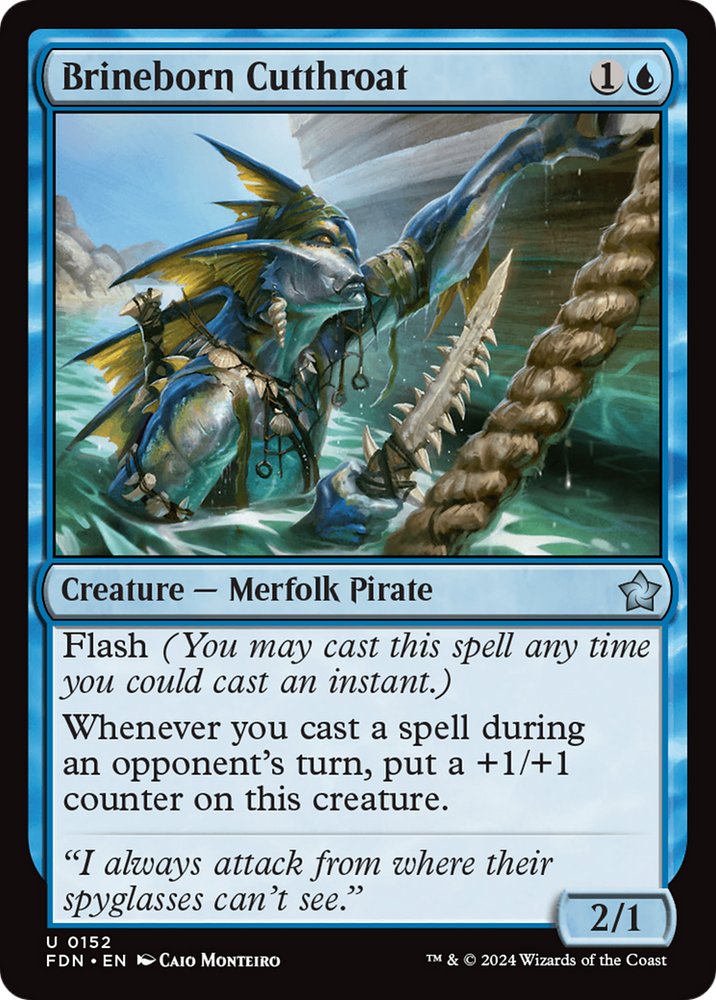 Brineborn Cutthroat [Foundations] Magic: The Gathering