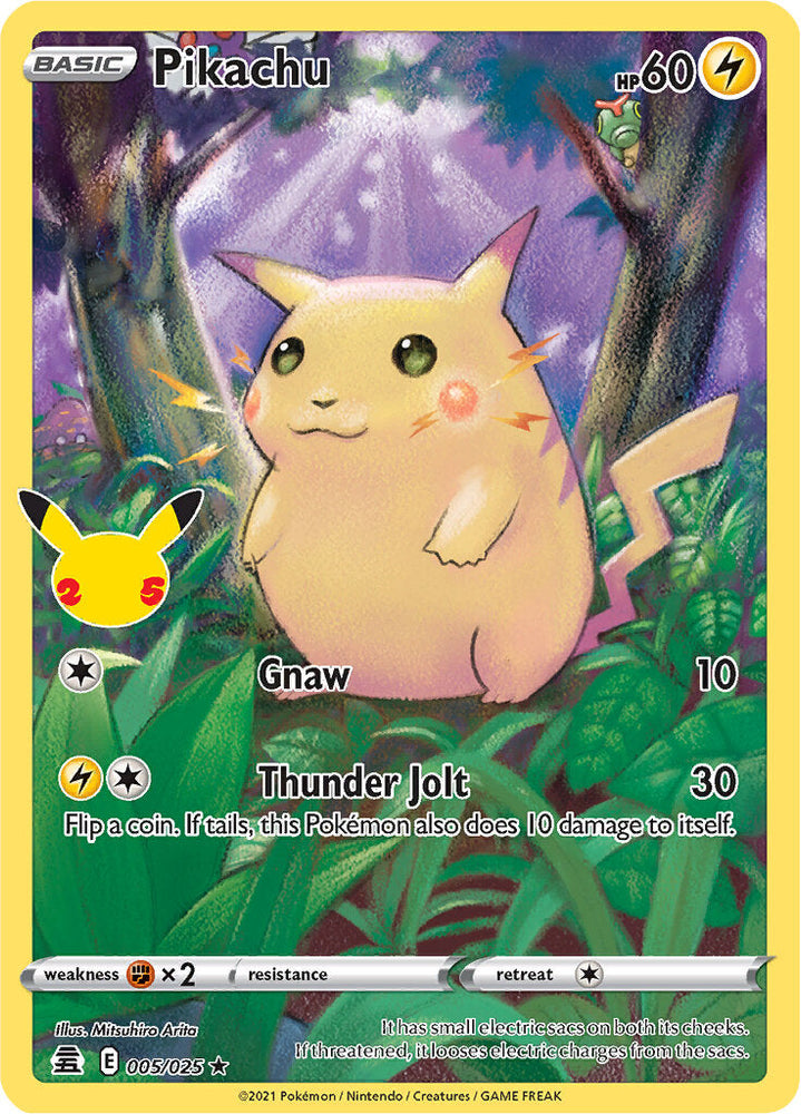 Pikachu (005/025) [Celebrations: 25th Anniversary] Pokémon