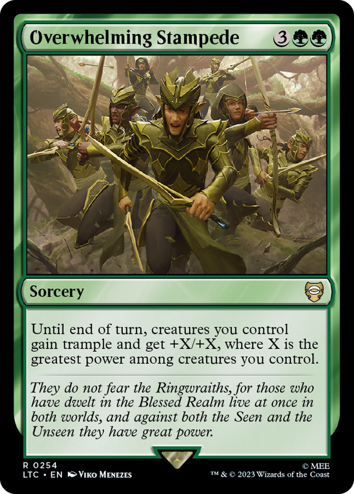 Overwhelming Stampede [The Lord of the Rings: Tales of Middle-Earth Commander] Magic: The Gathering