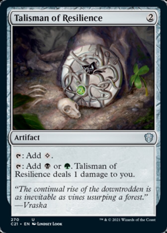 Talisman of Resilience [Commander 2021] Magic: The Gathering