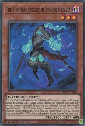 The Phantom Knights of Stained Greaves [MP21-EN167] Super Rare - Yugioh Cards For Your TCG Needs!